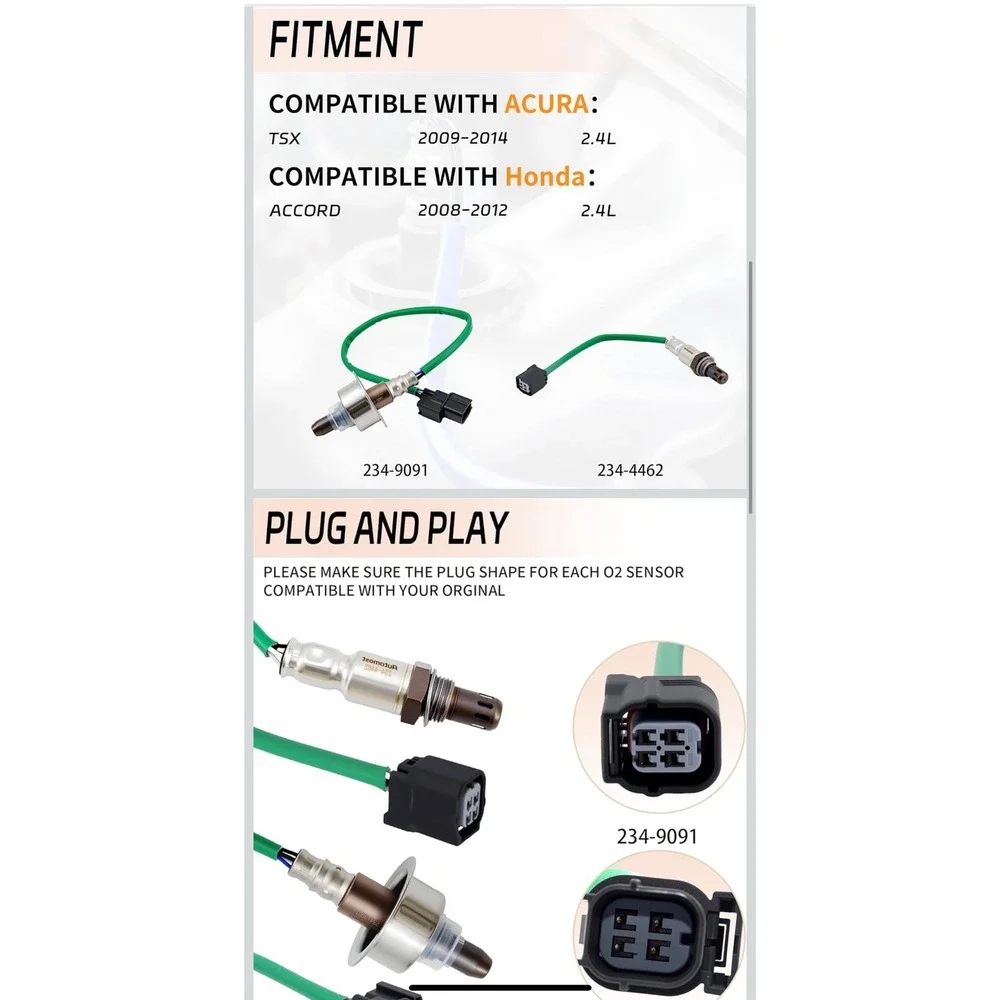Oxygen Sensor for Acura TSX 2009-2014 Honda Accord 2008-2012 2.4L
